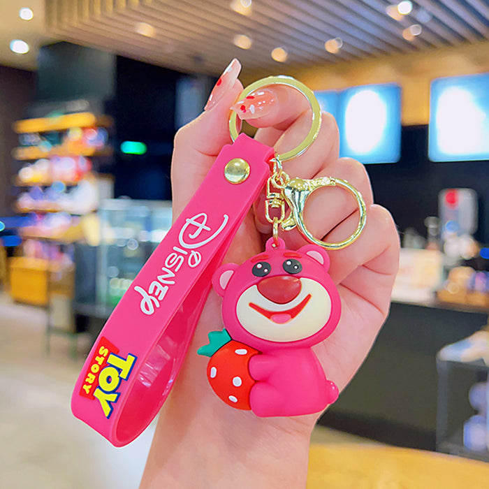Wholesale Cartoon Strawberry Bear Keychain JDC-KC-YDao098