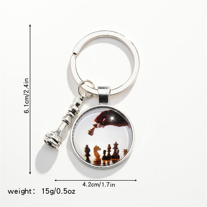 Wholesale Chess Alloy Keychain JDC-KC-HuiWen007