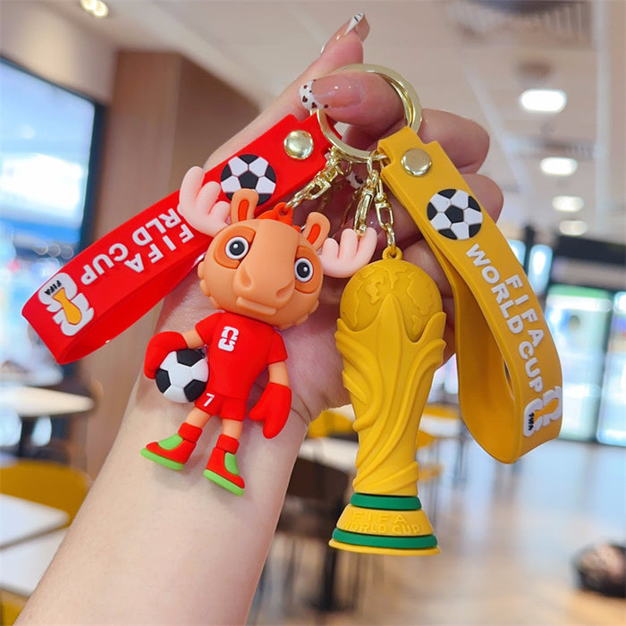 Wholesale Mascot keychain pendant soccer ball pendant