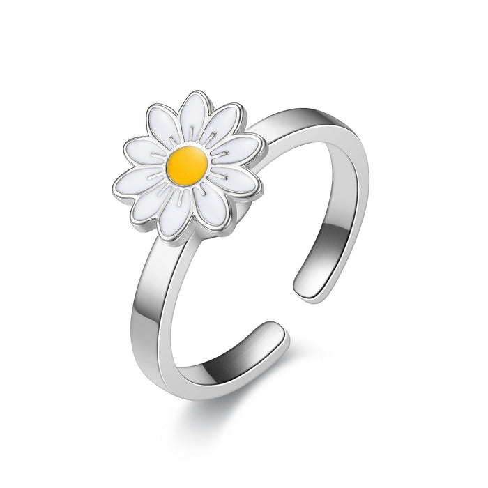 Wholesale Light luxury temperament rotatable movable ring women's personalized ring