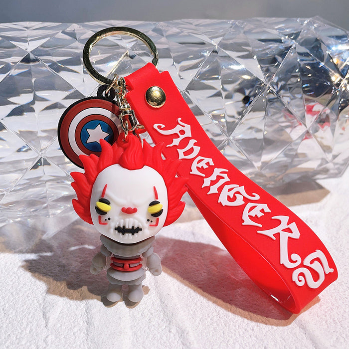 Wholesale Silicone Cartoon Doll Keychain JDC-KC-QiChao060