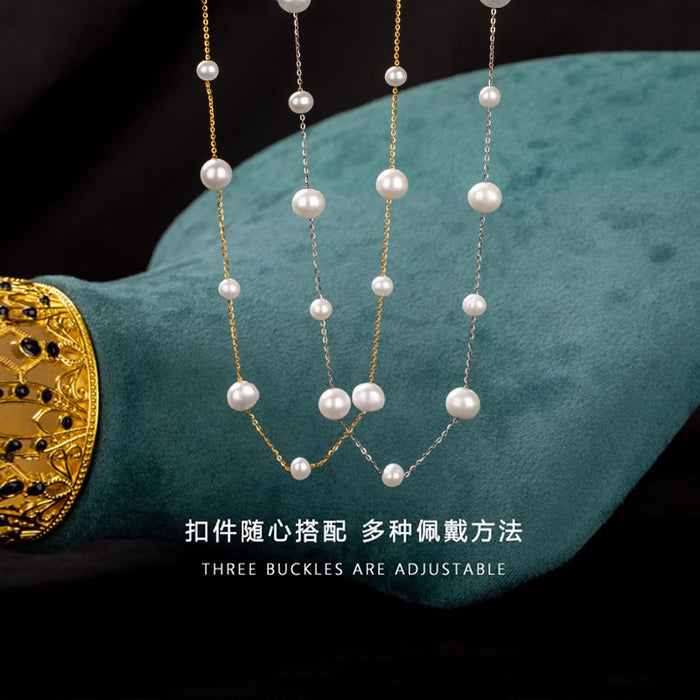 Wholesale Pearl necklace, versatile for women, niche collarbone chain, necklace accessory