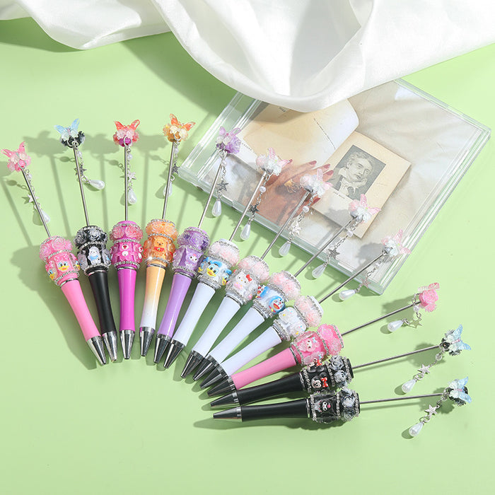 Wholesale 5PCS Cartoon Plastic Bead Pen JDC-PN-FengC001