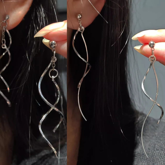 Wholesale Long Tassel Pendant Earrings