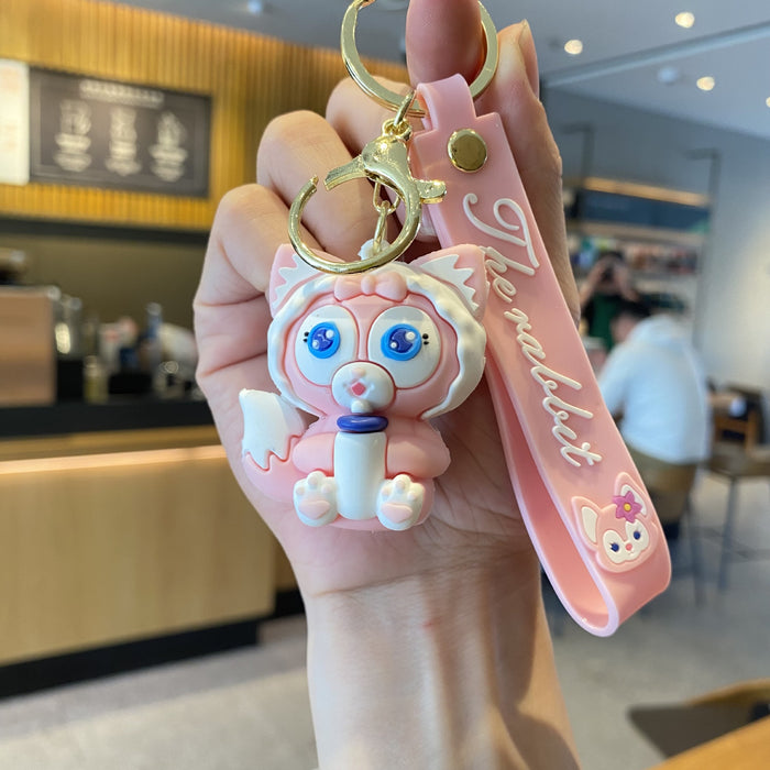 Wholesale Cartoon Silicone Doll Keychain JDC-KC-MingT116