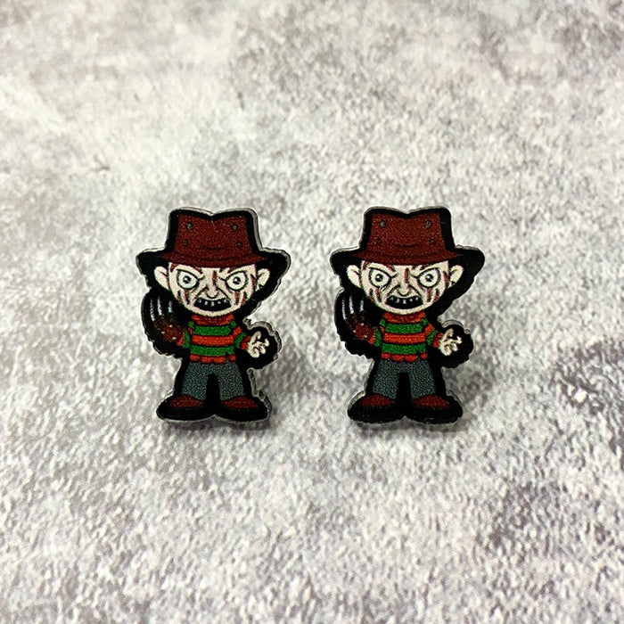 Wholesale  acrylic earrings horror movie characters holiday gift earrings