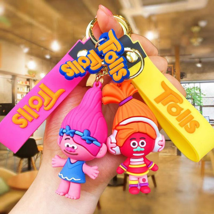 Wholesale Silicone Cartoon Doll Keychain JDC-KC-MingT113