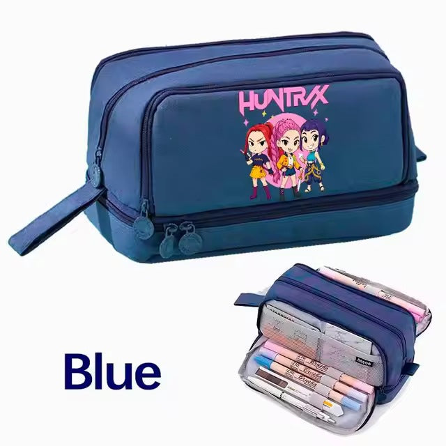 Wholesale Fashion Polyester Cartoon Pencil Case Multifunctional Stationery Pouch Cute School Bag
