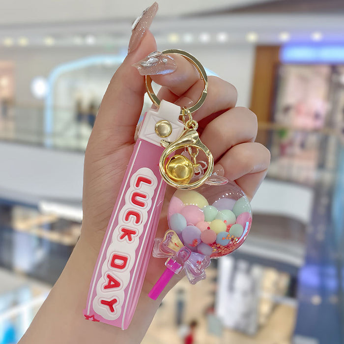 Wholesale Acrylic Oil Lollipop Keychain JDC-KC-SuXC005