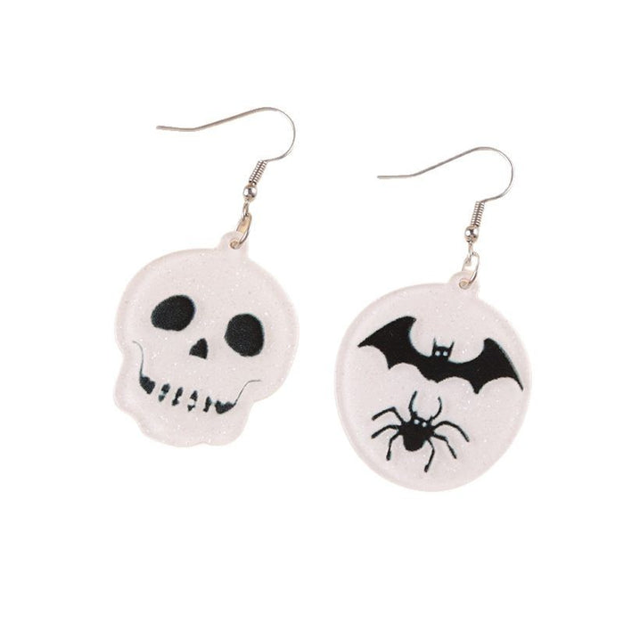 Wholesale Halloween Earrings New Skull Ghost Acrylic Earrings Ab Style Earrings