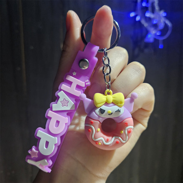 Wholesale  keychain pvc car key chain cute bag pendant ornaments