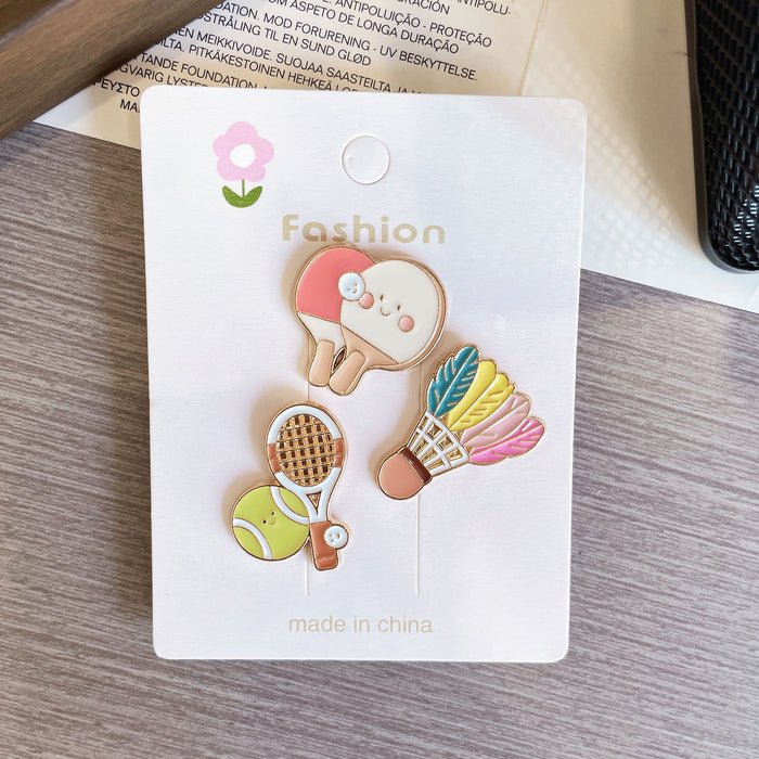 Wholesale Sports Series Metal Brooch