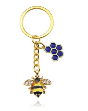 Wholesale Insect Enamel Bee Keychain JDC-KC-HaoH012