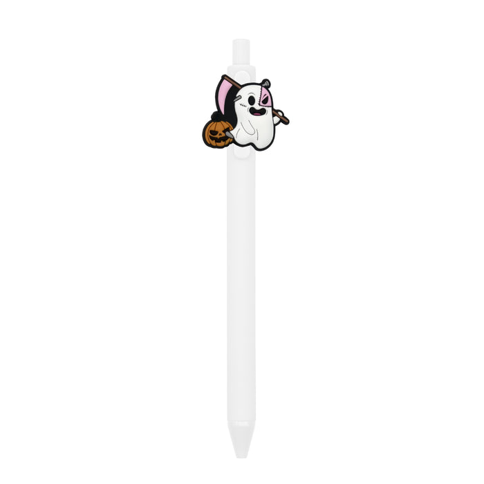 Wholesale  Ghost Polka Dot PVC Soft Gel Retractable Ballpoint Pen MOQ≥10
