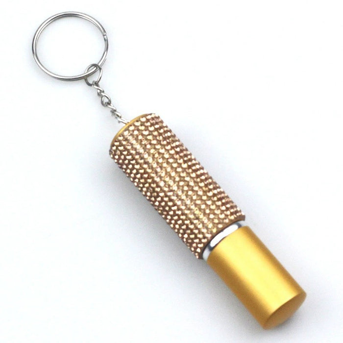 Wholesale 5ml Plastic Diamond-studded Perfume Bottle Keychain JDC-KC-TouMS025