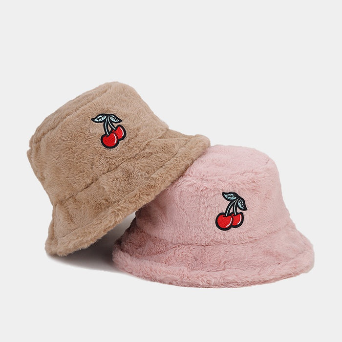 Wholesale Cherry Plush Bucket Hat JDC-FH-LvY048