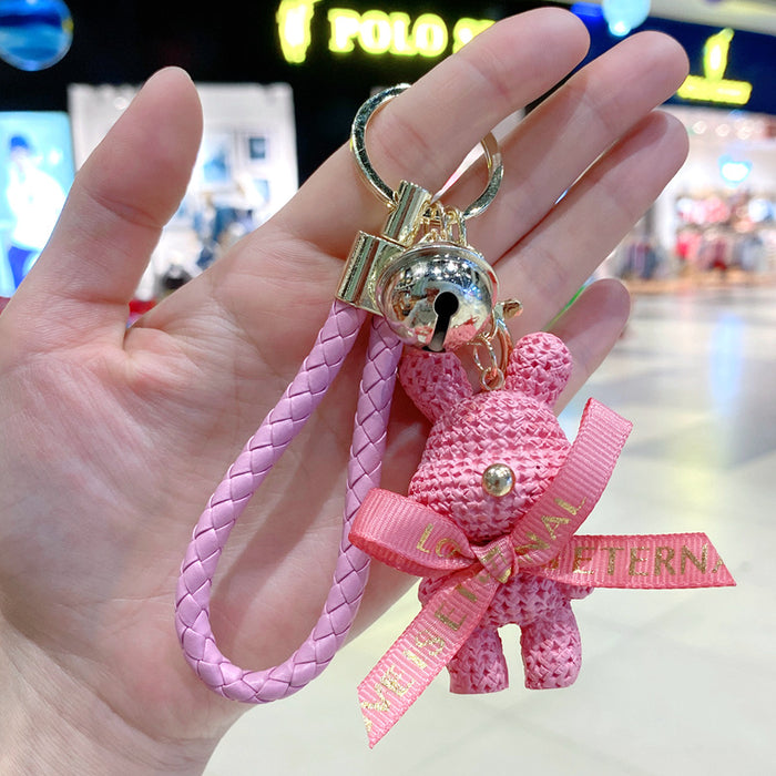 Wholesale Creative Cartoon Resin Bear Keychain Chic Fashion Accessory