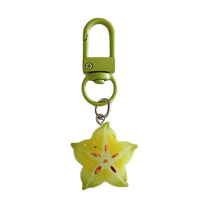Wholesale Fresh Watermelon Slice Keychain Bag Charm Resin Pendant Chic Decorative Accessory For Bags Keys And Gift Giving