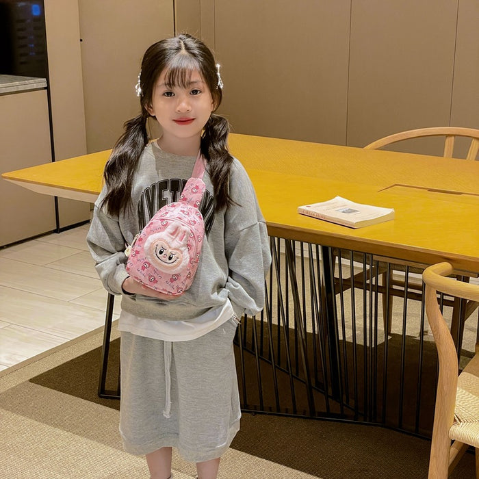 Wholesale Plush cartoon crossbody Mart rabbit bag girls crossbody bag l children' s chest bag