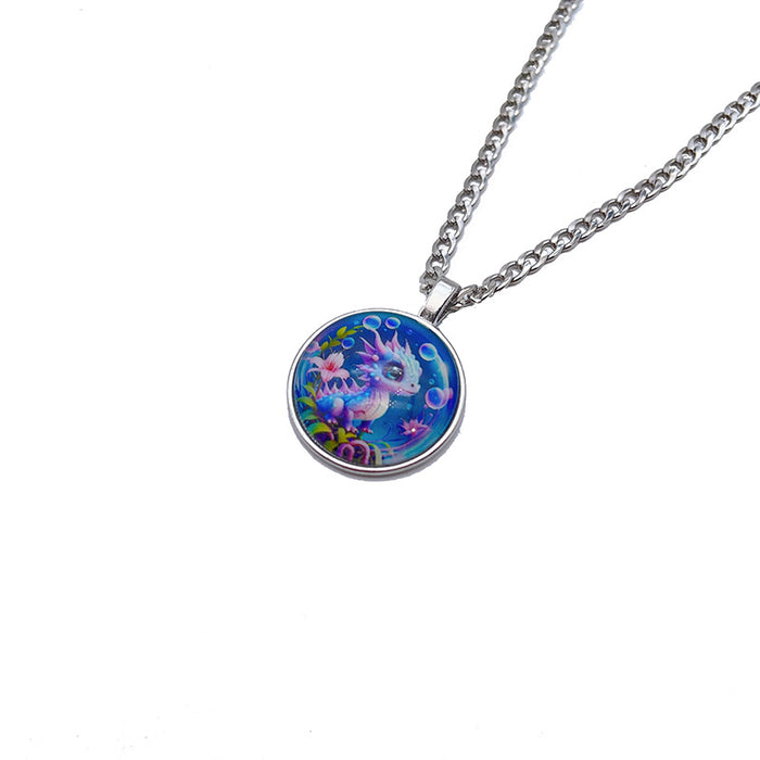 Wholesale Luminous Zodiac Alloy Necklace