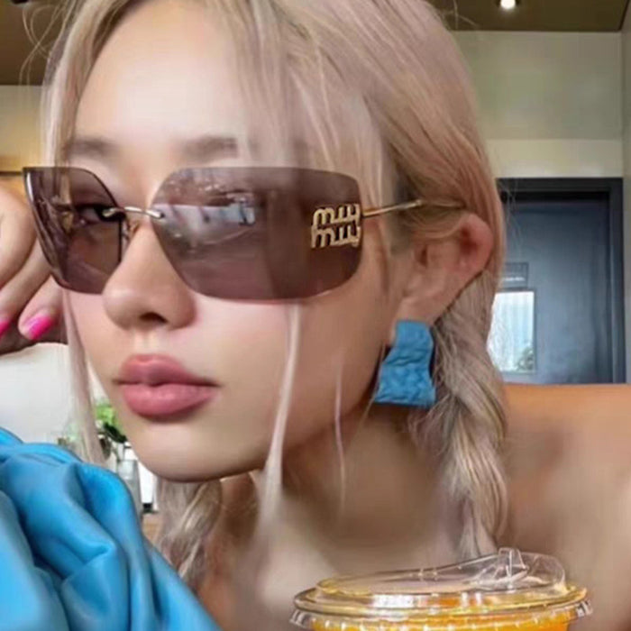 Wholesale Metal frameless sunglasses, personalized sunglasses, sunglasses