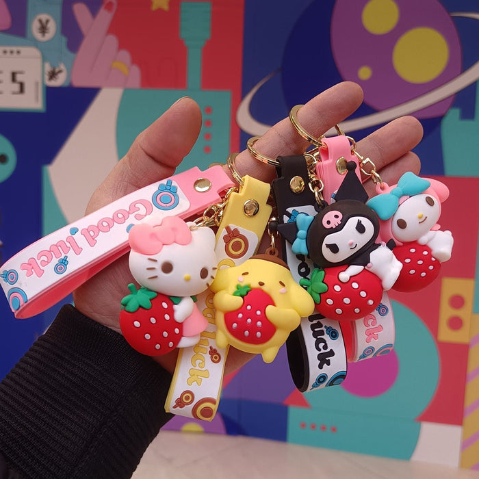 Wholesale Cartoon Strawberry Keychain JDC-KC-KuangK012