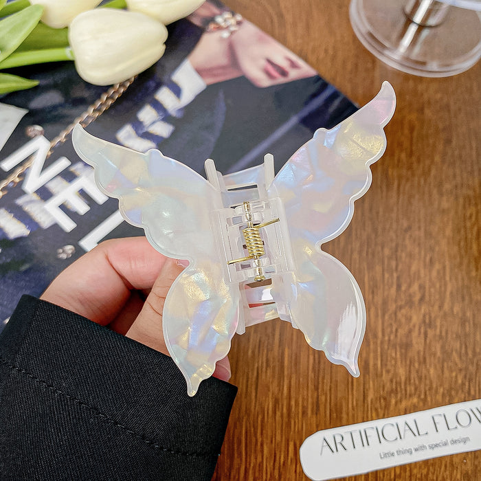 Wholesale Holographic Mermaid Hair Claw Clip Large PVC Women' s Hair Styling Accessory