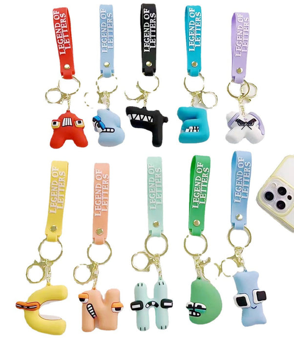 Wholesale PVC Alphabet Keychain JDC-KC-JBao002
