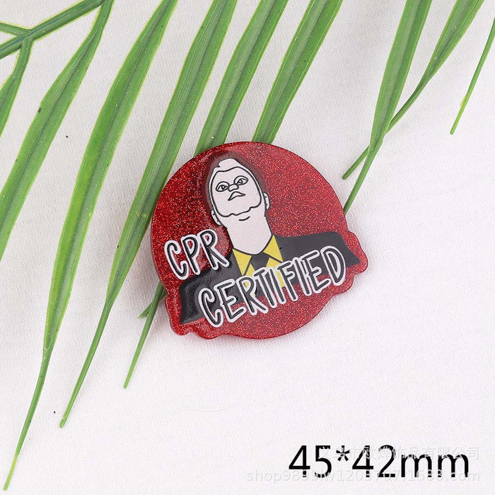 Wholesale Cartoon Organ Beverage Bottle Acrylic Pin DIY Patch Accessories JDC-FK-OuYie014