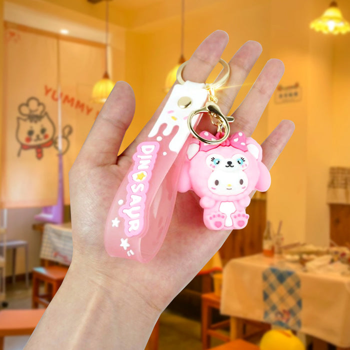 Wholesale Rubber Cartoon Doll Keychain JDC-KC-Yexiang012