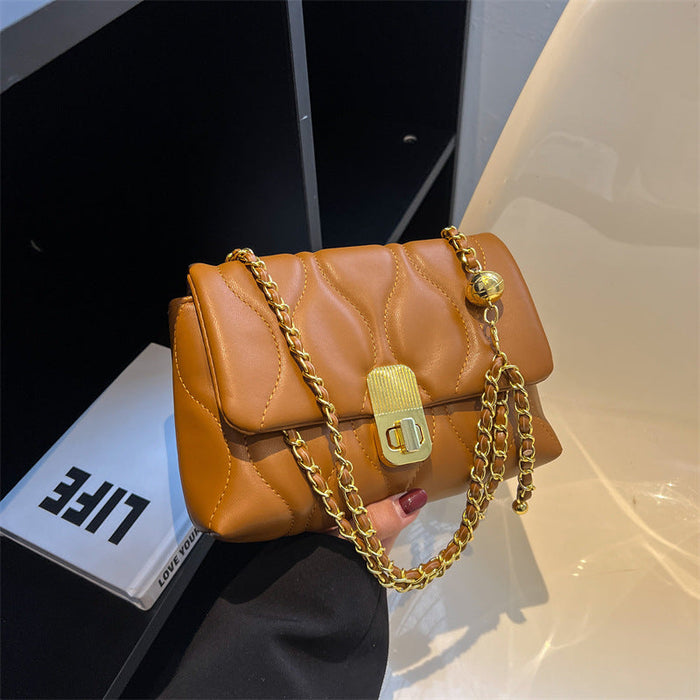 Wholesale Shoulder Bags PU Leather Armpit Rhombus Chain Temperament (F) JDC-SD-MaZ005