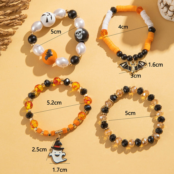 Wholesale Halloween Ghost Bat Bracelet  Bead Bracelet suit Halloween Bracelet