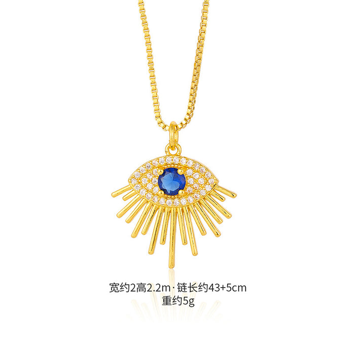 Wholesale Evil Eye Necklace No Fading Women JDC-PT-YJ015