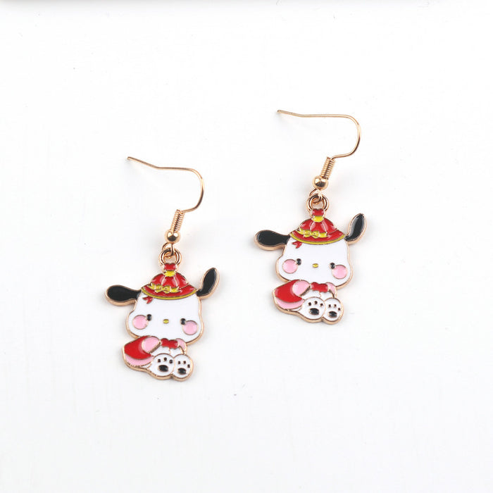 Wholesale Cartoon Alloy Earrings (F) JDC-ES-FuYu002