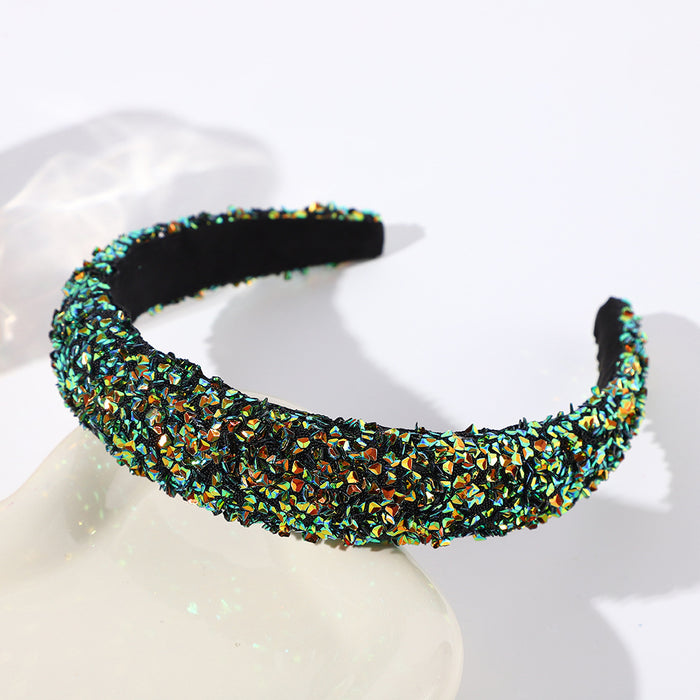 Wholesale Amazon' s Hottest Baby' s Breath Full of Sparkling Diamond Headbands with The star-shaped diamond headband is elegant and versatile,  showing a high-end feeling headband hair accessory