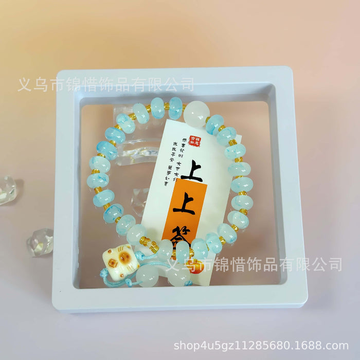Wholesale New Ink Abacus Bead Bracelet, Tassel, Fortune Cat Bracelet