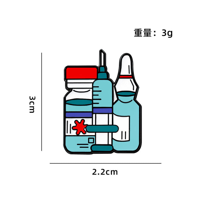 Wholesale Medical series cartoon cute badge pin alloy jewelry accessories