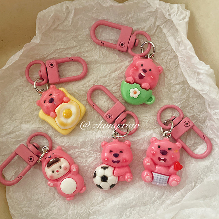 Wholesale Cute keychain cartoon pendant hanging decoration, student backpack accessories