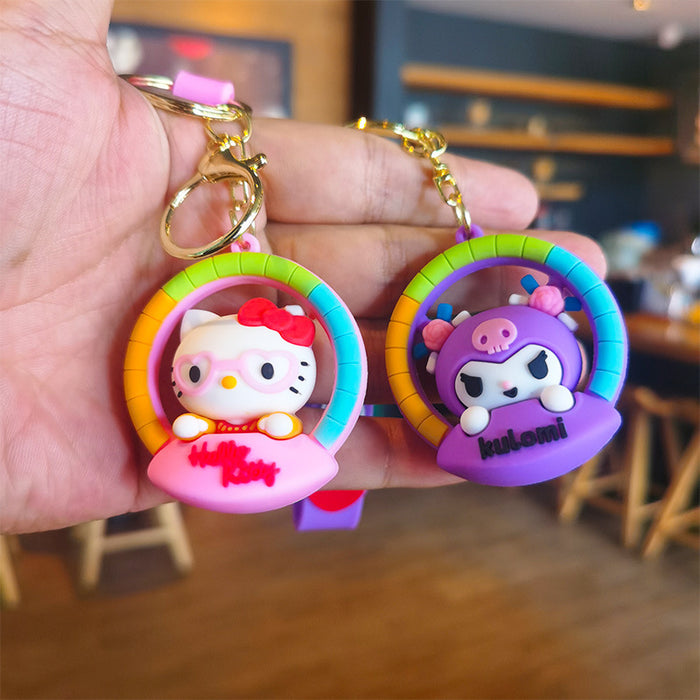 Wholesale Silicone Cartoon Doll Coin Purse Keychain JDC-KC-Tingm148