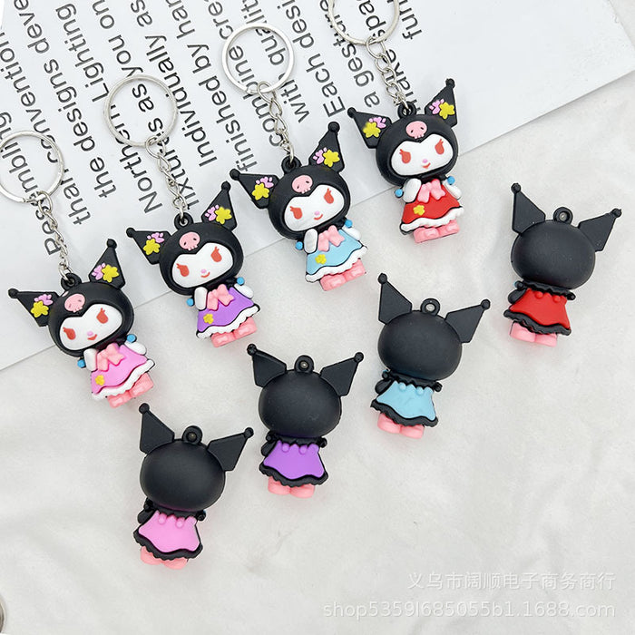 Wholesale  Cartoon  Key Chain Doll Pendant Flower Key Chain  Doll Pendant