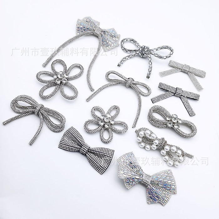 Wholesale DIY Rhinestone Bow Clothing Accessories and Pendants