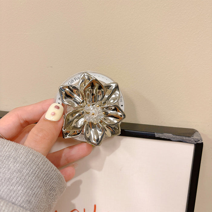 Wholesale 3D Flower Magnetic Retractable Phone Stand