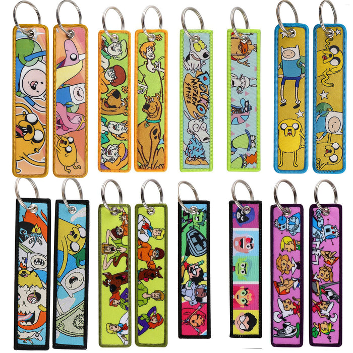 Wholesale Cloth Woven Cartoon Keychain Trendy Decorative Bag Charm Fashion Gift For Bags And Keys Resale Boutique Accessory