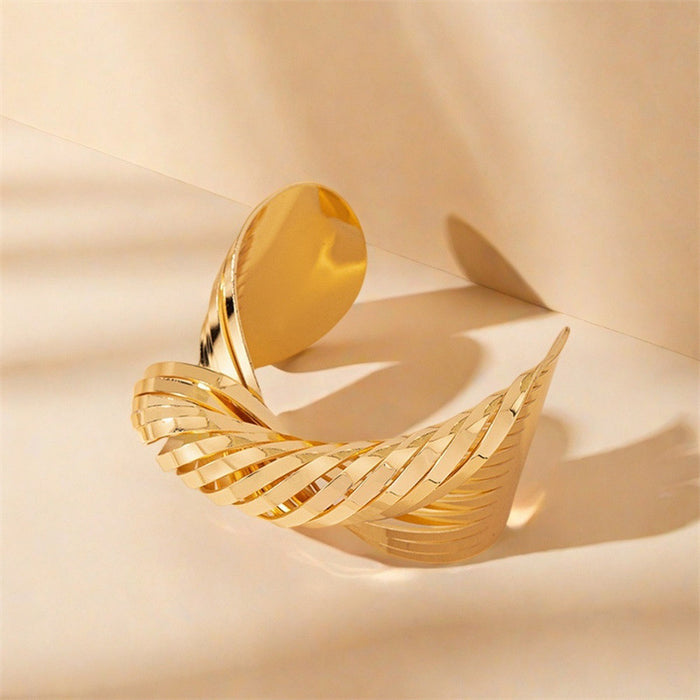 Wholesale cross smooth open bracelet plated imitation gold bracelet jewelry