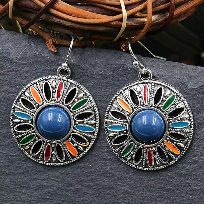 Wholesale Bohemian Mixed Blue Earrings Zinc Alloy Electroplated Party Jewelry Accessory MOQ≥2