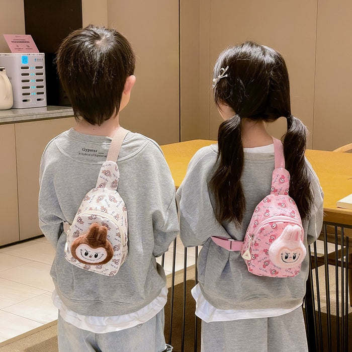 Wholesale New Fabric Children's Cartoon Chest Bag Cute Boys and Girls Baby Three-dimensional Shoulder Bag Kindergarten Lightweight Crossbody Bag JDC-SD-TMS006