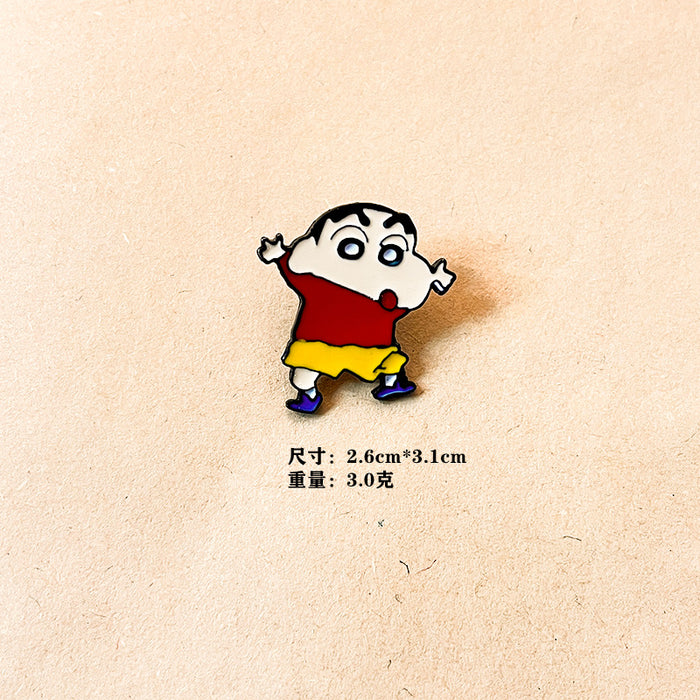 Wholesale Brooch, alloy badge, cute couple accessories, anti glare women's accessories around the perimeter