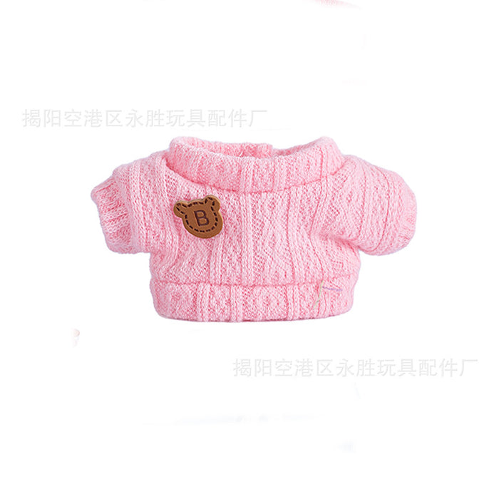 Wholesale 6pcs/set Only Clothes Are Suitable for Vinyl Dolls,  Plush Dolls and Other Wearable Wool Clothes to Change Clothes