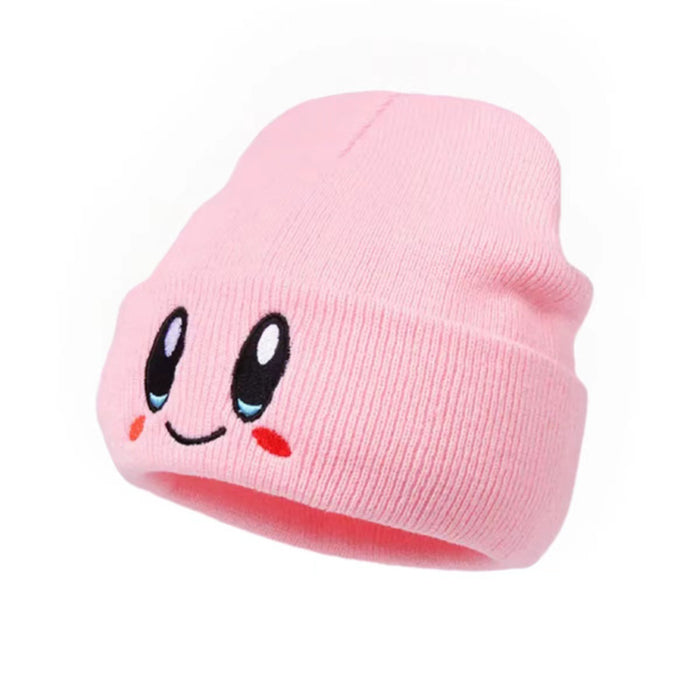 Wholesale Embroidery Big Eyes Smiley Cartoon Acrylic Knitted Children's Beanie Hat JDC-FH-Kamie005