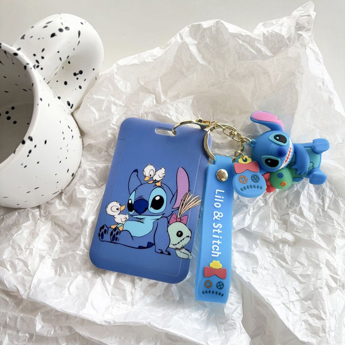 Wholesale Cartoon 3d Stereo Keychain Student Card Holder Meal Card Subway Bus Access Backpack Hanging